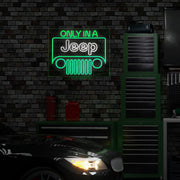 Licensed Only In A Jeep Acrylic LED Wall Decor Sign - 20" x 16"