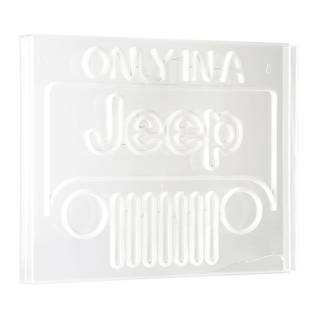 Licensed Only In A Jeep Acrylic LED Wall Decor Sign - 20" x 16"