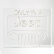 Licensed Only In A Jeep Acrylic LED Wall Decor Sign - 20" x 16"