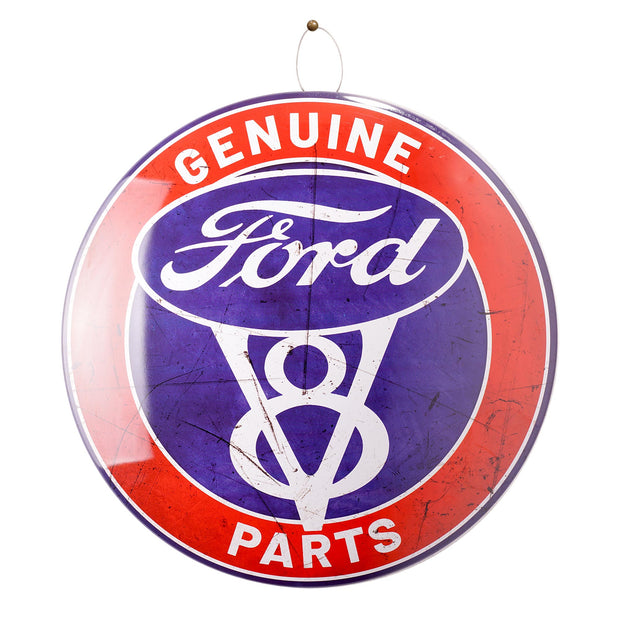 Genuine Ford Parts Dome Metal Sign - 15.5"