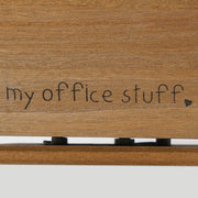 Addie Joy My Office Stuff 3-Opening Rotating Desk Organizer - Wood Wash