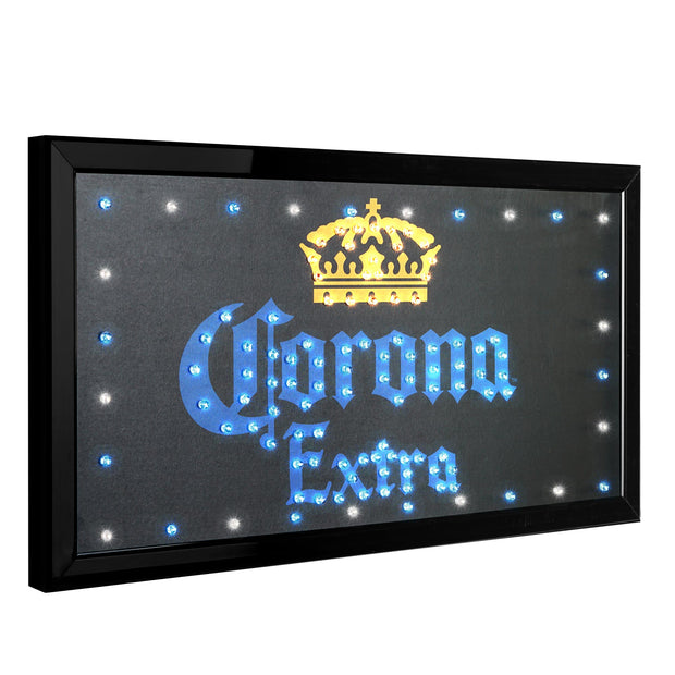 Licensed Corona Extra Framed Flashing LED Marquee Wall Sign (19"x10")