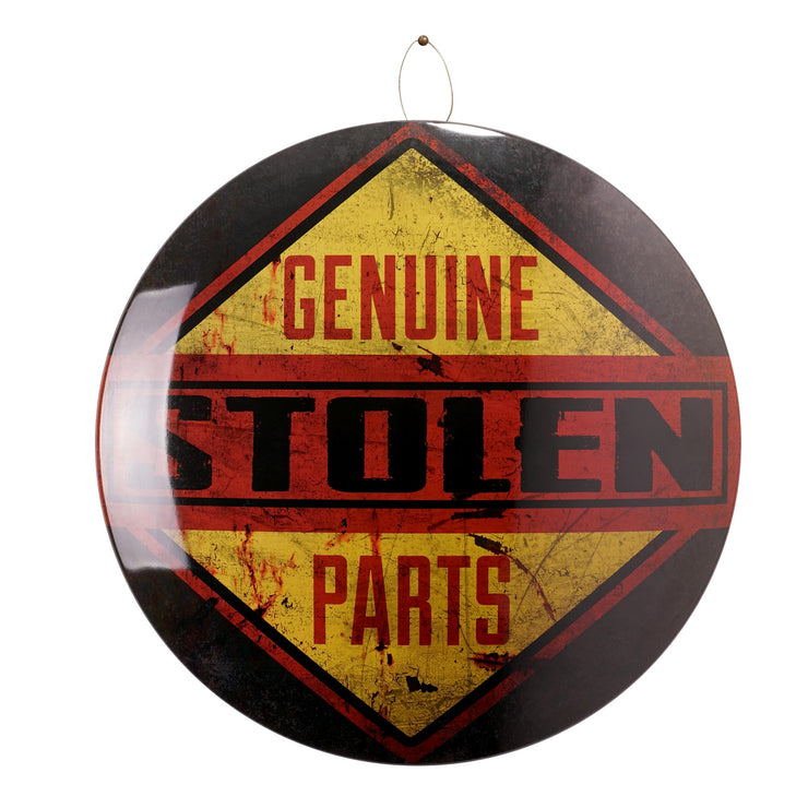 Genuine Stolen Parts Dome Metal Sign - 15.5"