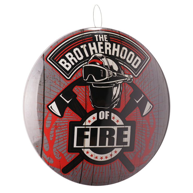 The Brotherhood of Fire Dome Metal Sign - 15.5"