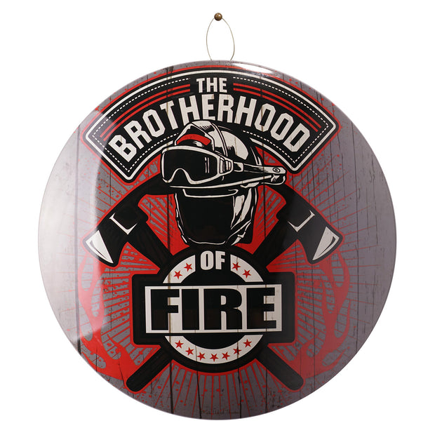 The Brotherhood of Fire Dome Metal Sign - 15.5"