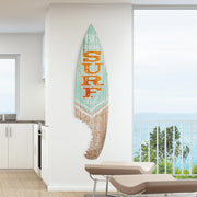 Big Kahuna Surf Club Shark Bite Surfboard Plaque Wall Sign - 60"x15"