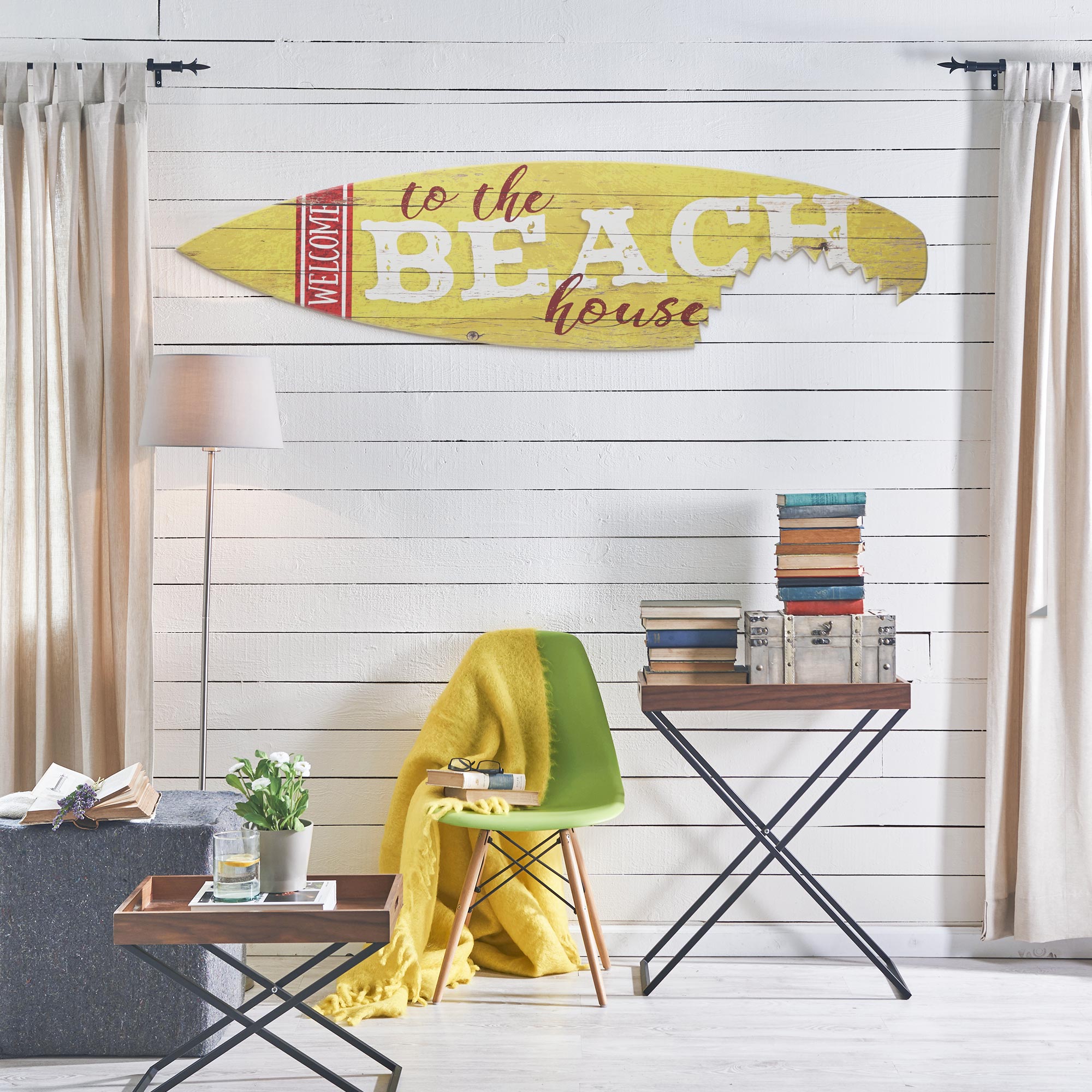 Shark bite surfboard deals decor