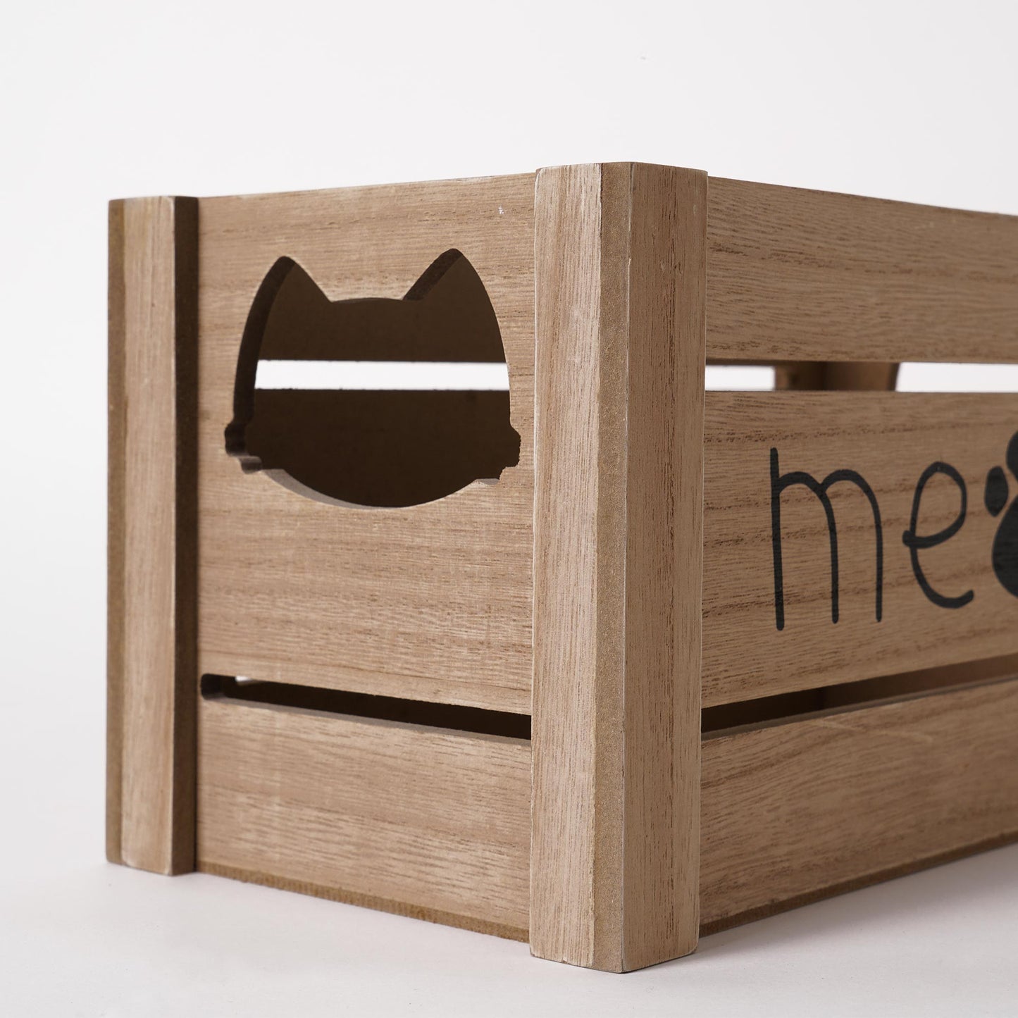 Addie Joy Cat-Themed Decorative Wood Crate Set of 3