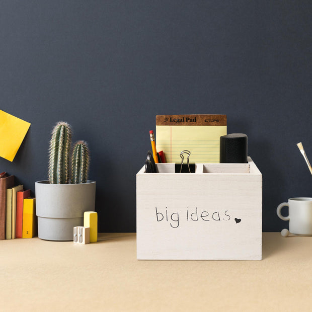 Addie Joy Big Ideas 3-Opening Desk Organizer - Natural Wash