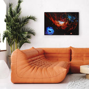 NASA Hubble 30 Years Galaxy Glossy Canvas Wall Art Print - 36" x 24"