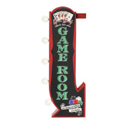Vintage Game Room Off the Wall LED Marquee Sign, Black/Red - 25" H