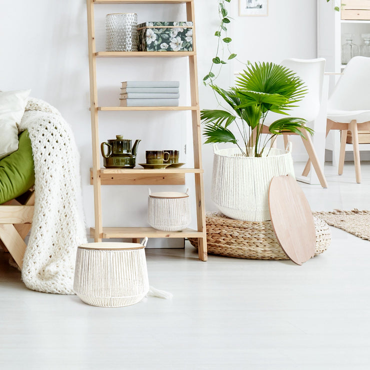 Natural Plant Woven Storage Baskets Used For Living Room - Temu