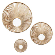 Woven Paper Rope Wall Decor Set of 3 - Natural