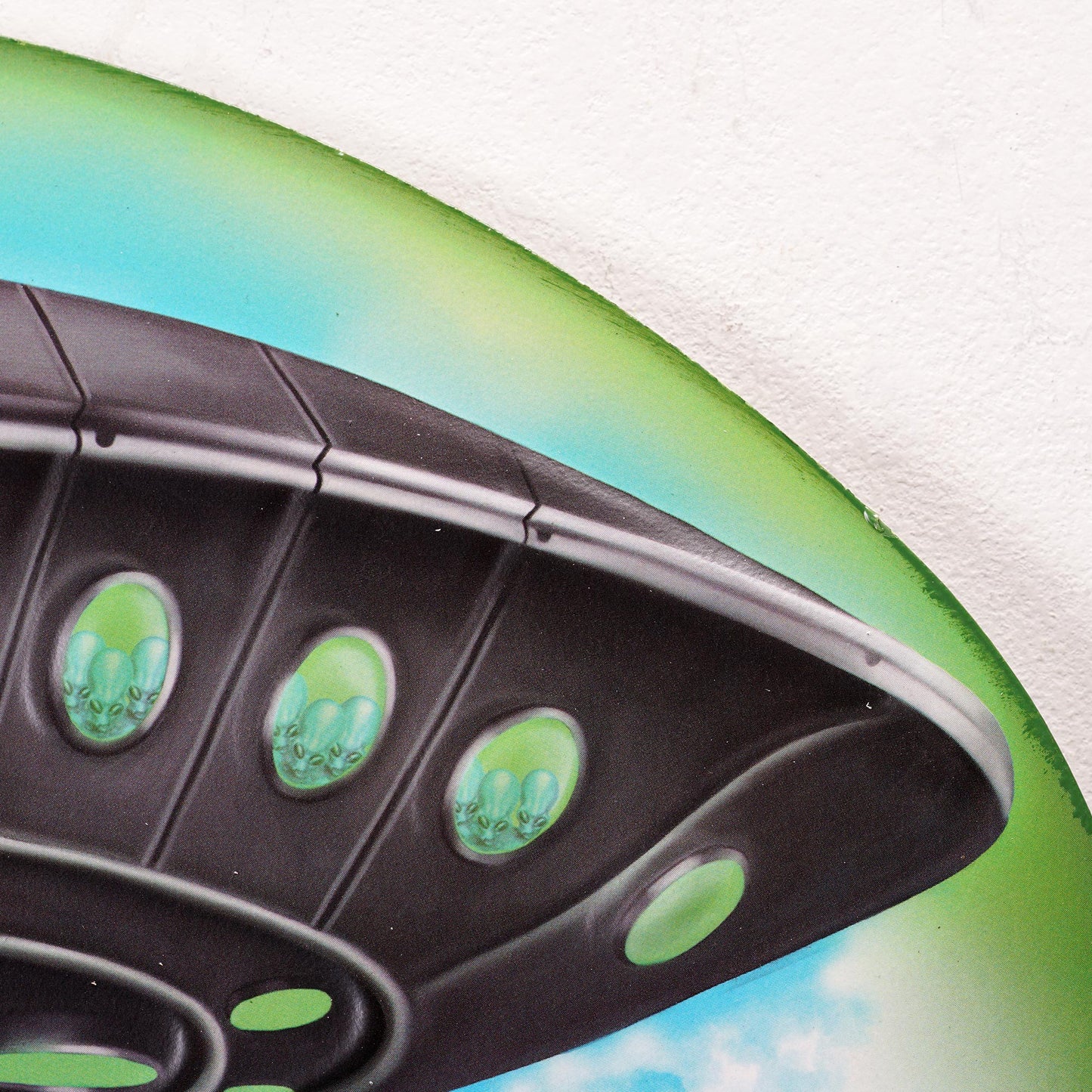 Roswell Alien Fest UFO Embossed Shaped Metal Sign