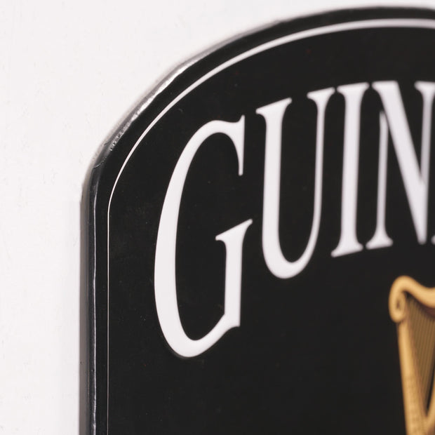 Guinness Embossed Shaped Metal Sign - 8.25" x 18"