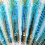Coastal Beach Seashells Starfish Canvas Art - 24" x 24"