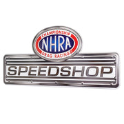 NHRA Speed Shop Embossed Shaped Metal Wall Sign - 24.5" x 10"