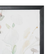 Watercolor Flowers Framed Embellished Canvas Wall Art Print - 24"x24"