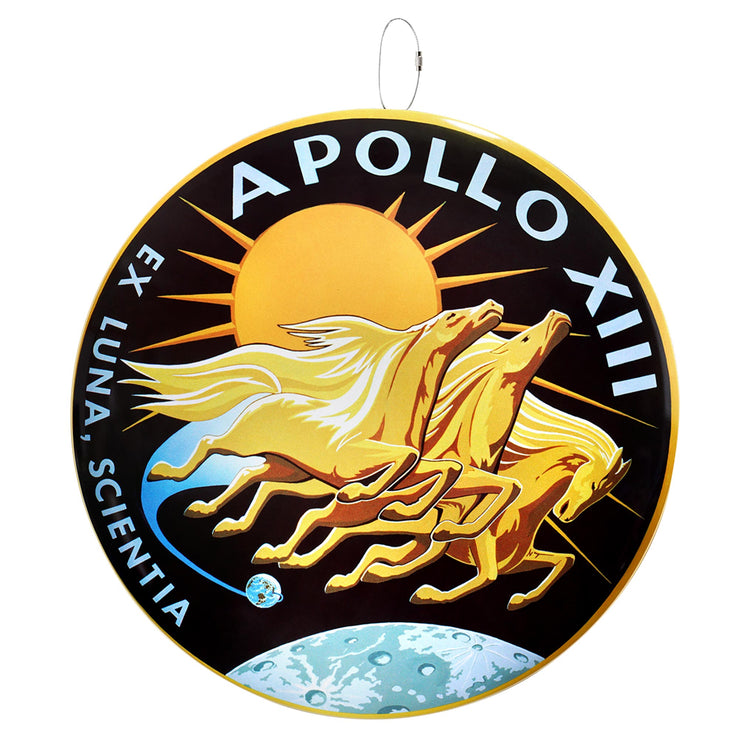 Apollo 13 Dome Metal Wall Sign  - 15.5" x 15.5"