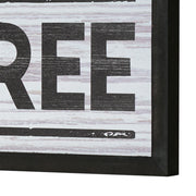 Land Of The Free Novelty Wall Sign - 36" x 8"