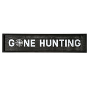 Gone Hunting Wood Novelty Wall Sign - 36" x 8"