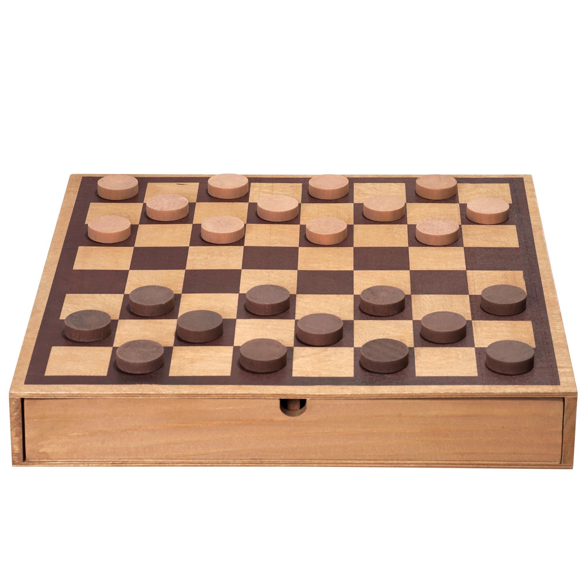 Checkers - shops wooden board game, wood board game, wood game