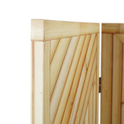 Double-Sided Bamboo Pattern Print Canvas Room Divider, 4 Panels, 70" H x 63" L