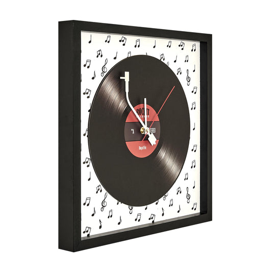 Framed Vinyl Wall Clock 15.75" x 15.75"