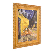 American Art Decor Ornate Framed Cafe Terrace at Night Canvas Print by Vincent van Gogh 28" x 31.75"