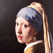 American Art Decor Ornate Framed Girl with a Pearl Earring Canvas Print by Johannes Vermeer 19.25" x 23.25"