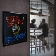 Free Beer Tomorrow Framed LED Sign