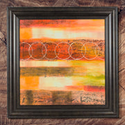 "Analogous" Framed Canvas Painting Print Wall Art