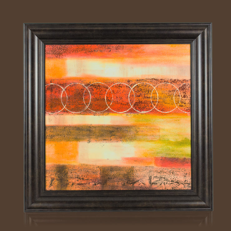 "Analogous" Framed Canvas Painting Print Wall Art