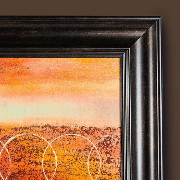 "Analogous" Framed Canvas Painting Print Wall Art